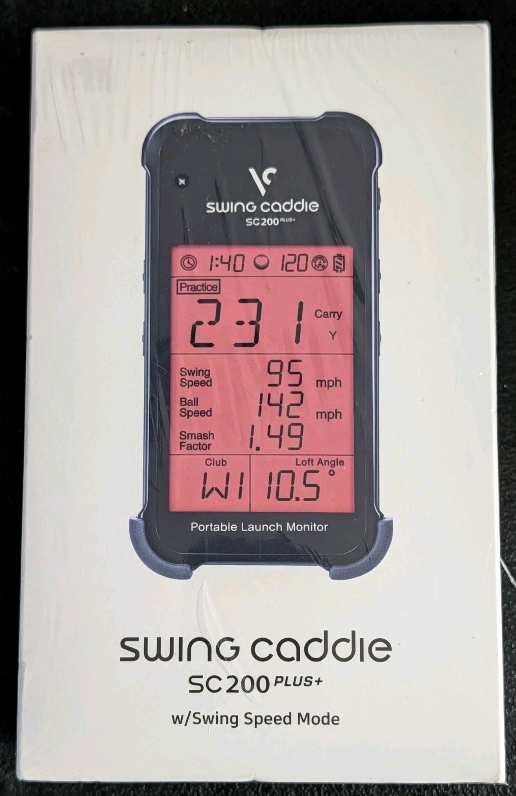 Swing Caddie Sc200 Plus Portable Launch Monitor Black/gray