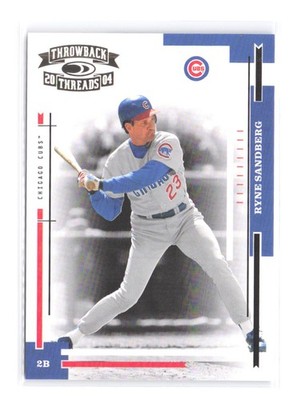 2004 Donruss Throwback Threads Ryne Sandberg #/1000 209 SP Chicago Cubs