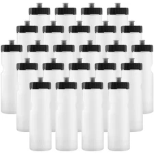 Bulk Water Bottles 24-Pack – 22 oz BPA-Free Sports Bottles with Easy-Open Pul...