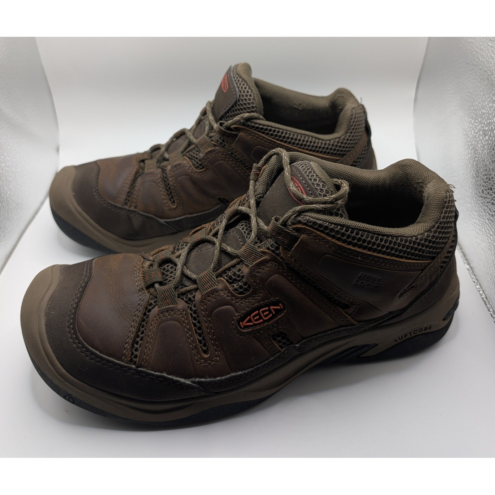 S Brown Leather Waterproof Hiking Shoes Wide Size 10 Us 9 Uk 43 Eu