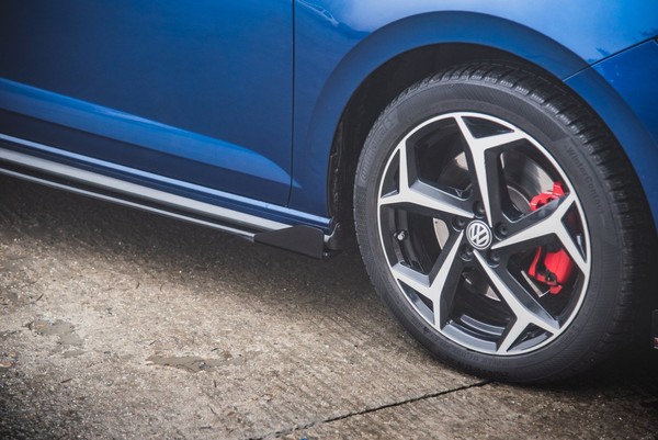 Seitenschweller Flaps Passend FüR VW Polo GTI Mk6 Schwarz Hochglanz-image