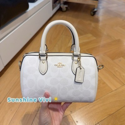 NWT Coach Mini Rowan Crossbody Bag In Signature Canvas CW329 | eBay