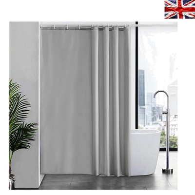 Eleganter hellgrauer wasserdichter Duschvorhang 180 x 210 cm für moderne Badezimmer