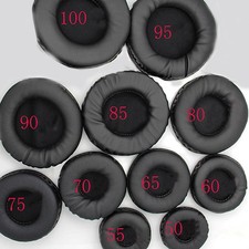 50mm-100mm Earphone Protection Cover Sponge Cover Ear Cover Cushion-Round Black