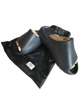 Yeezy YS-01 Men's Black Slide Sandals Slip-On Rubber Upper Sizes