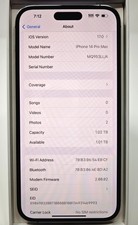 Apple iPhone 14 Pro Max - 1 TB - Deep Purple (Unlocked) for sale