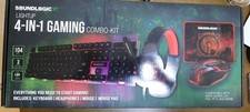  NEW SoundLogicXT LIGHTUP 4-IN-1 Gaming Combo Kit Incl. Headphones Mouse/ m Pad