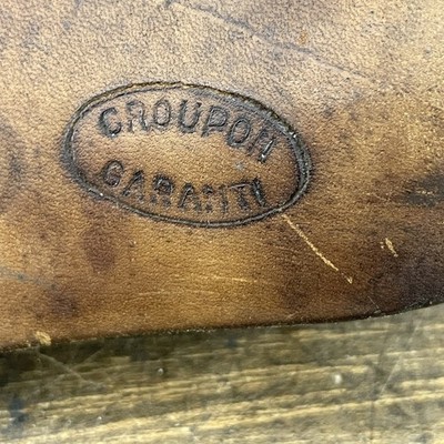 Selle De Vélo Ancienne Eagle – En Cuir, à Restaurer, Made In France