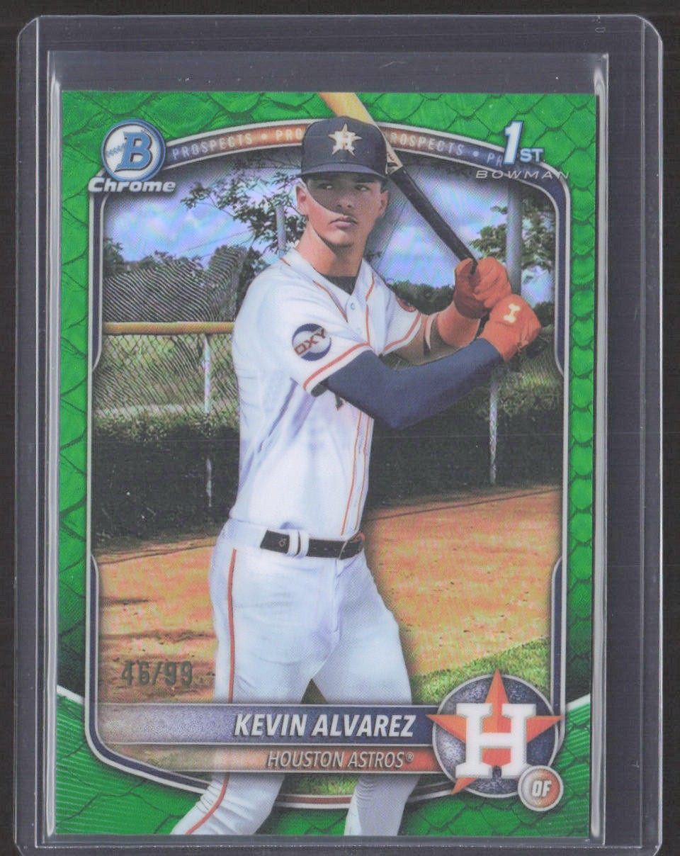 2025 Bowman Chrome #BCP-227 Kevin Alvarez Prospects Green #/99