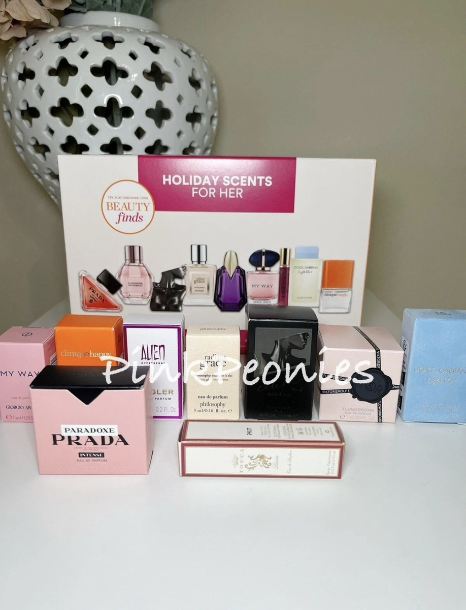 Ulta Holiday Fragrance Crush 10 Piece Mini Bottles Perfume For