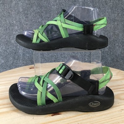 Chaco ZX/2 Yampa Hiking Sandals Womens 8 Buckle Strappy Outdoor Vibram Green