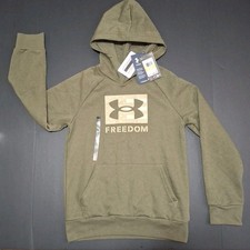 Under Armour 6005758-390 Boys' M Freedom Big Flag Graphic Hoodie, Marine Green