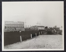1912 Race First Garages Sign Indianapolis Indy 500 IMS 8x10 Photograph