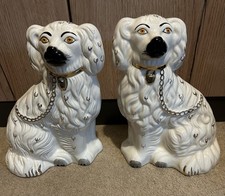 Vintage Beswick 1378-3 Staffordshire Wally Dog Pair Large 25cm Tall