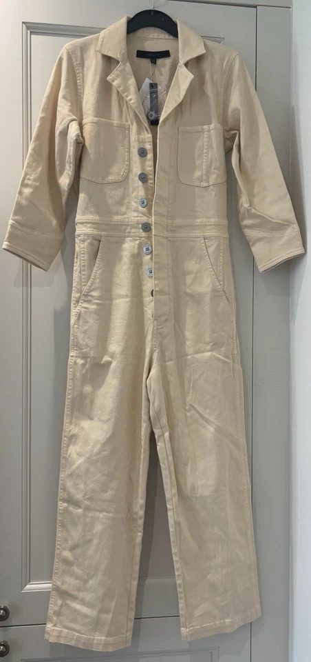 Nuevo Mono Marca J Marfil Denim Pierna Recta Gota de Nieve Talla XS 6-8 Foto 3 de 4