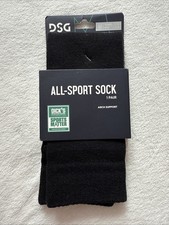 NWT DSG Brand Women  s Medium Black Arch Support All Sport Socks 