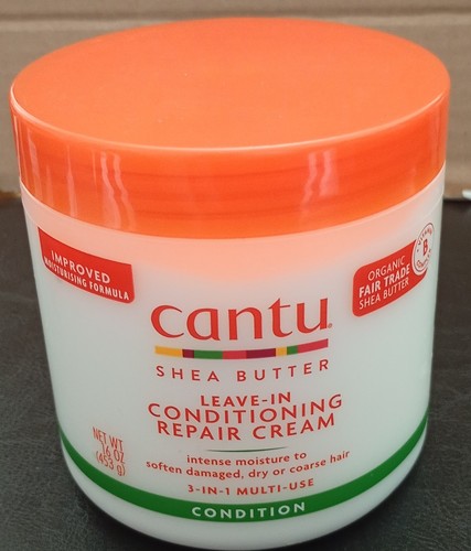 Cantu Shea Butter Leave-In Conditioning Repair Cream 16oz 453g Dry Damaged Hair