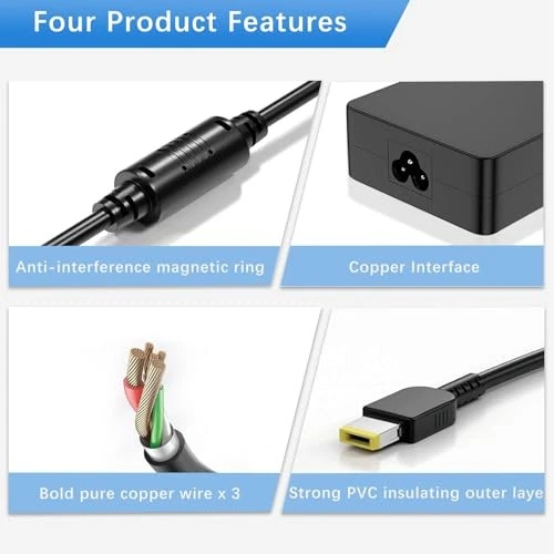 Cargador rápido de portátil 170 W para Lenovo ThinkPad P1 P50 P51 P52 P53 P70 P71 P73 P15 Foto 4 de 4