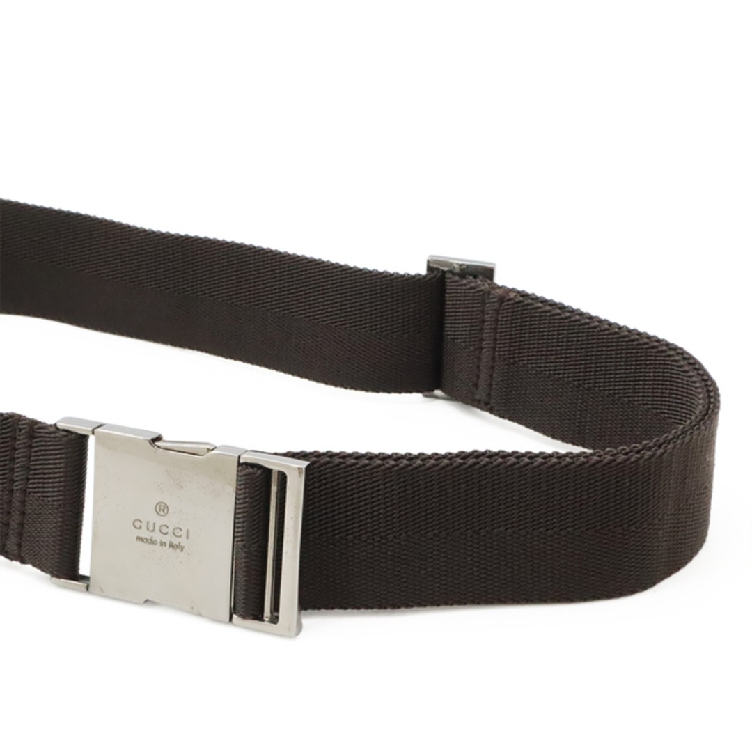 Gucci GG Canvas Waist Bag Leather Beige Dark Brown Used AB Condition thumbnail 6