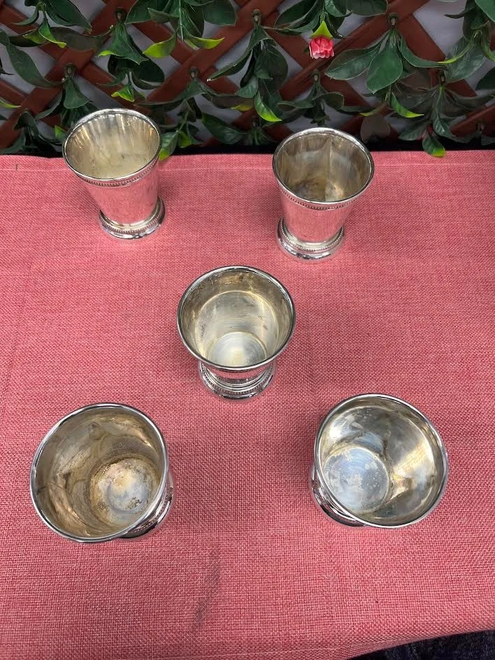 Lote de 5 tazas de julep Towle plateadas como nuevas de Towle Silversmiths Foto 4 de 4