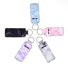 Honbay 5PCS Marble Chapsticks Holder Pouch Cute Design Lip Balm Holders Lipst...