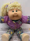 1989 DESIGNER LINE Cabbage Patch Kids #19 Girl Doll Blonde Spaghetti Hair