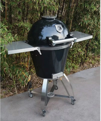 NEW Caliber CTP22-C-SSW Pro Kamado Stainless Cart Side Shelves Wood Inserts