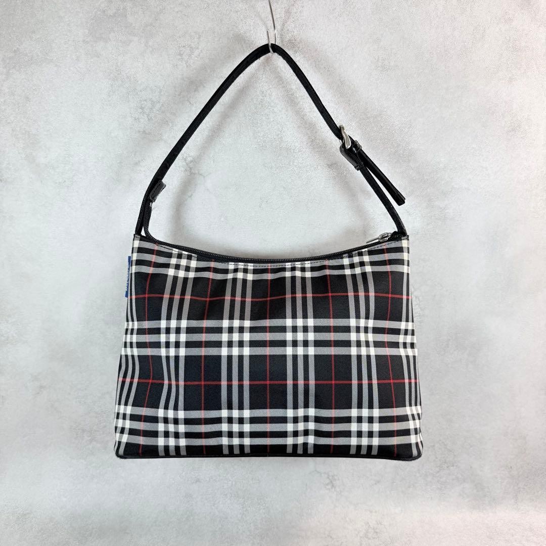 Burberry Blue Label Shoulder Bag Nylon Navy Black Horse Logo Handbag Bag New thumbnail 23