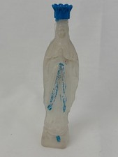 Vintage Our Lady of Lourdes Virgin Mary Holy Water Figural Plastic Bottle France