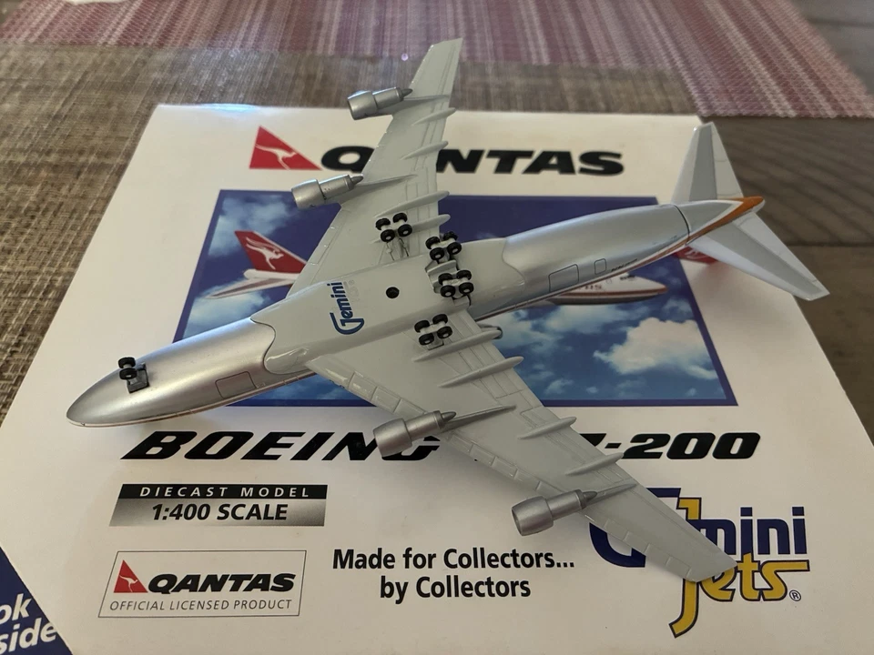 RARE Gemini Jets 1:400 Qantas Boeing 747-200 VH-EBA GJQFA066 - Image 3 of 3