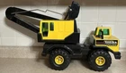 VINTAGE Tonka Mighty Diesel Steel XMB-975 Tire Crane Black Bucket Truck 37” Long