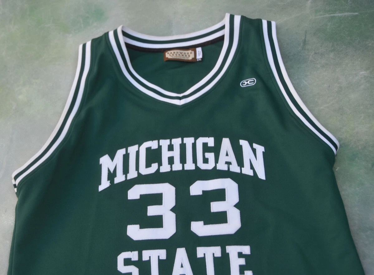 Magic Johnson 33 Michigan State College Green Basketball Jersey - Kitsociety