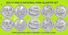 2017 P & D America the Beautiful National Park Quarter 10 Coin Set - UNC