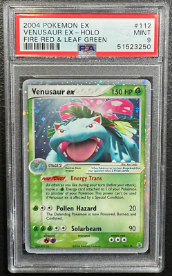 PSA 9 Mint Venusaur ex - Holo Fire Red & Leaf Green FRLG #112 2004