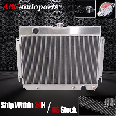 3Rows All Aluminum Radiator For 1964-1967 1965 1966 Chevrolet Chevelle ...