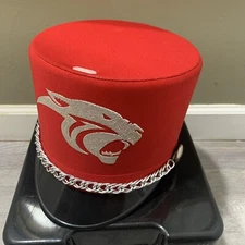 Demoulin Bros & Company  Marching Band Hat With Carrying Travel Case LG