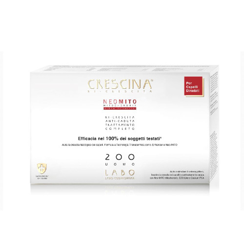 Crescina Transdermic NEO MITO Ricrescita Anticaduta Capelli 200 Uomo 10+10 fiale