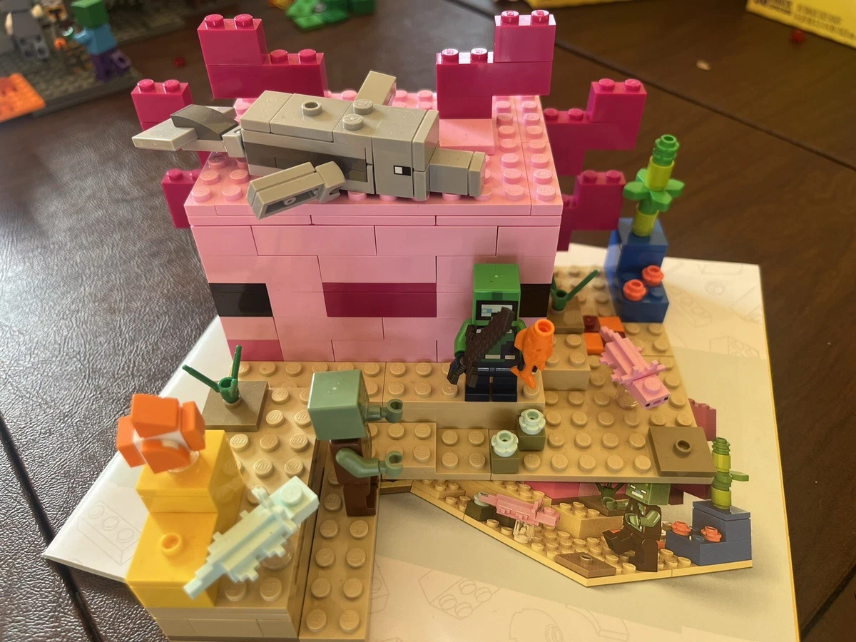 LEGO Minecraft The Axolotl House 21247 complete With Manual