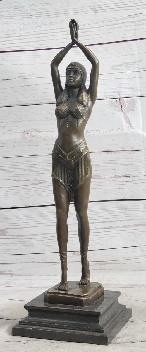 ブロンズ像　神　D.H. CHIPARUS DANCER　アールデコ　彫刻家 Bronze sculpture art deco dancer 