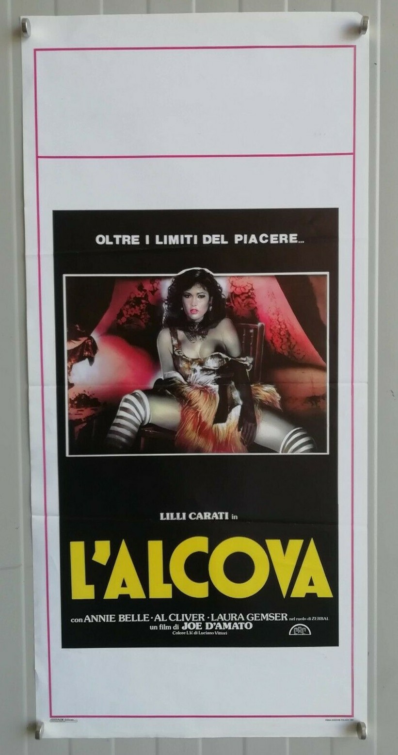 Locandina originale film L'alcova (1985) - Regia di Joe D'Amato