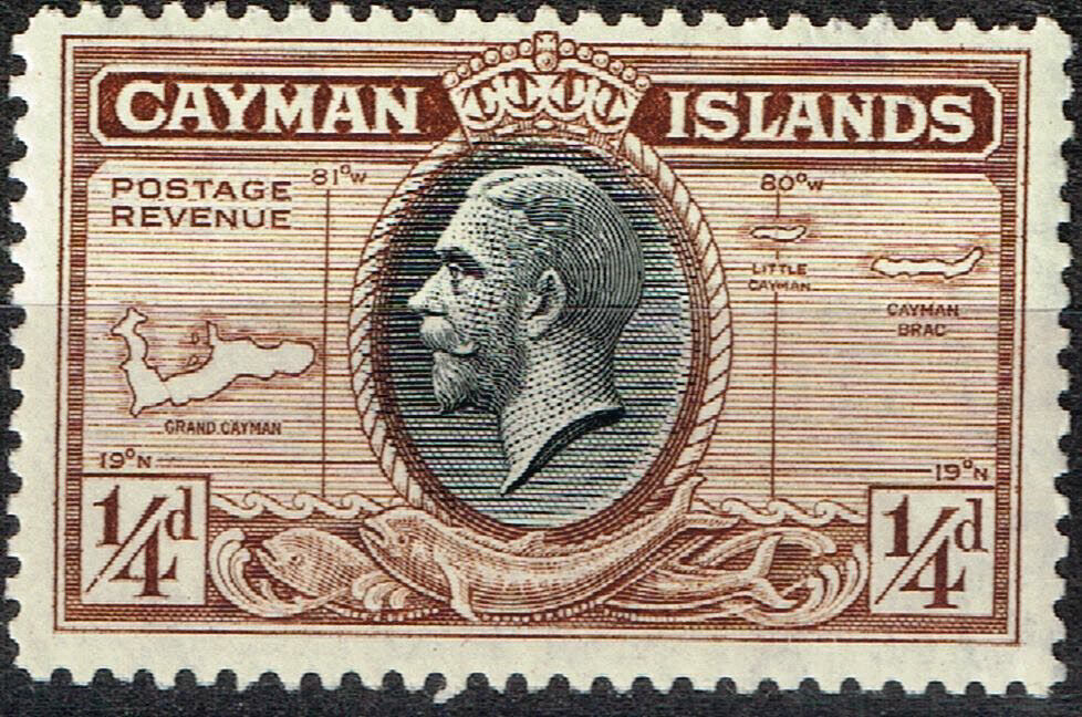 Cayman Sale Special Price Islands colonial Map famous MLH 1930 stamp