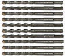 10PC 3/8" x 6" SDS Plus Rotary Hammer Drill Bits Concrete Masonry Carbide Tip