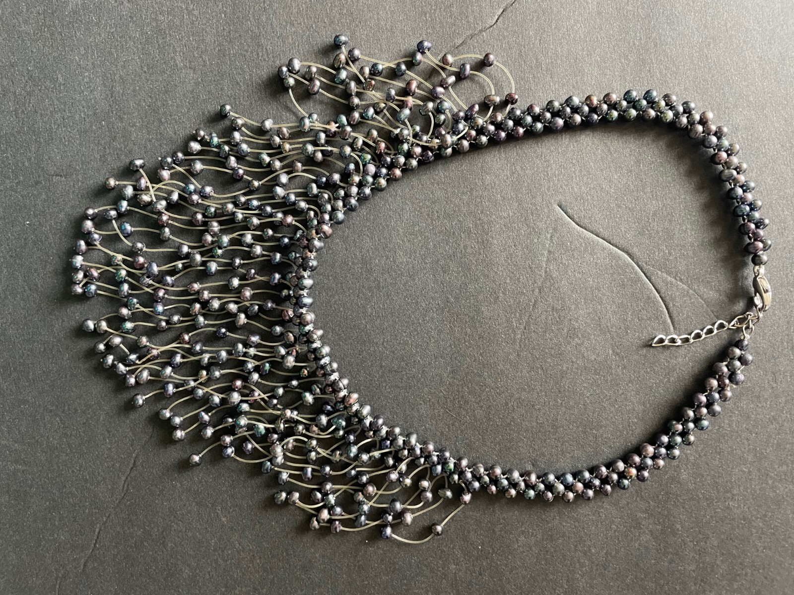 Beaded Statement Multicolor Necklace With Jewelry… - image 2