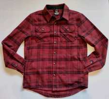 Colorado Clothing Small Red Plaid Heavy Flannel Cotton Blend Button Shirt Jacket