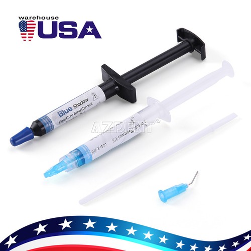 Dental Orthodontic Adhesive Light Cure Band Cement Blue Glue Intro Kit