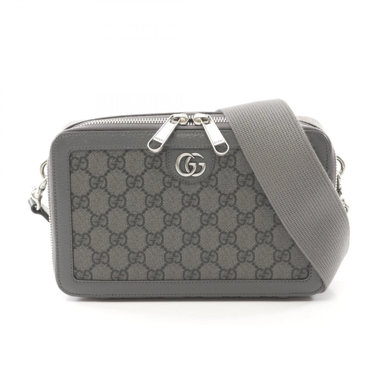 Sac bandoulière GUCCI Ophidia GG Supreme 7711742ZMN1244 toile grise NEUF homme
