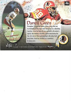 Darrell Green 1996 Skybox Impact Football Card #189 HOF Washington