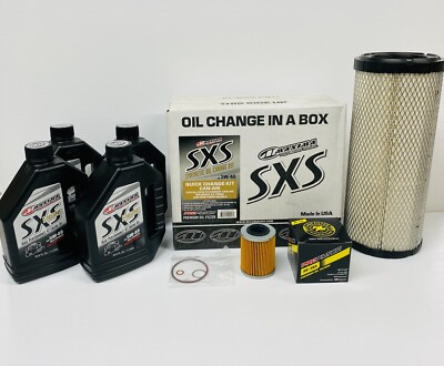 2018-2021 Can-Am Maverick X3 Turbo R Oil Change Kit Air Filter - Maxima 5w40