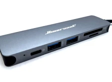 USB C Hub Multi-Port Adapter 7-in-1 USBC to HDMI MacBook Pro for Laptops 4K HDMI