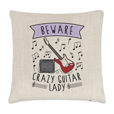 Cojín Funda De Guitarra Loca Para Mamá Día De Las Madres Novia
